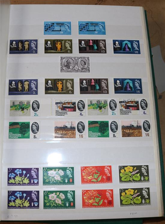 STAMPS, GB mint, 1957-1990 (three Lighthouse albums)(-)
